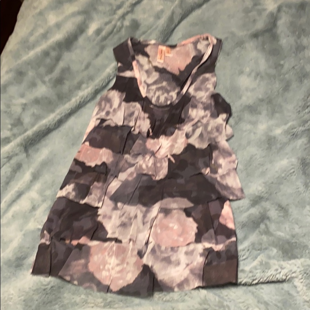 Front ruffle top